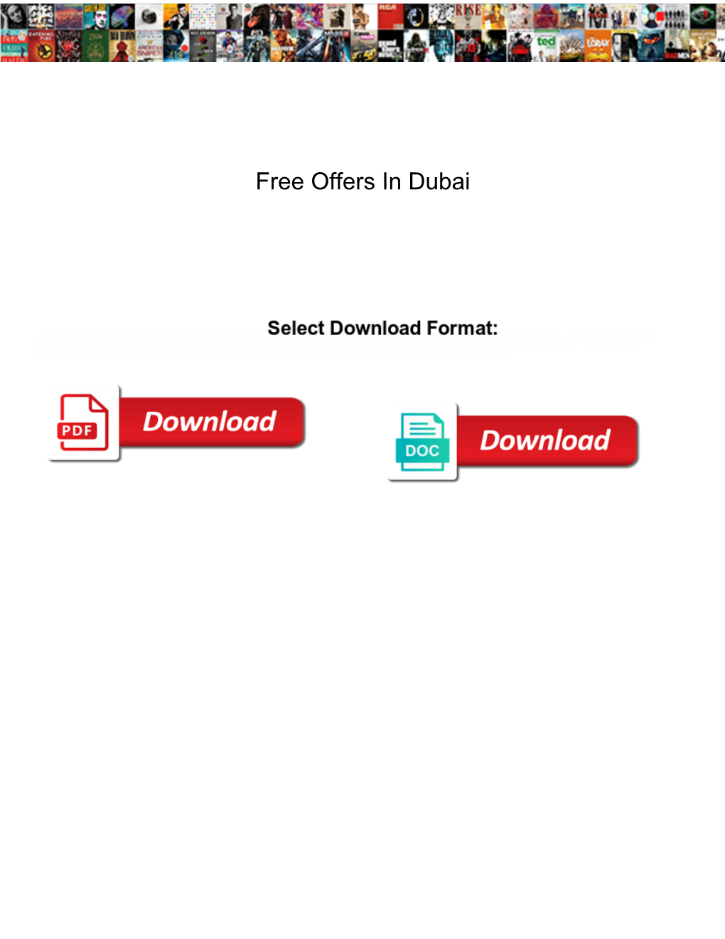 Free Offers in Dubai