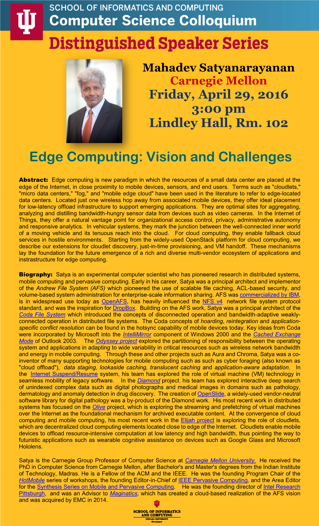 Edge Computing: Vision and Challenges