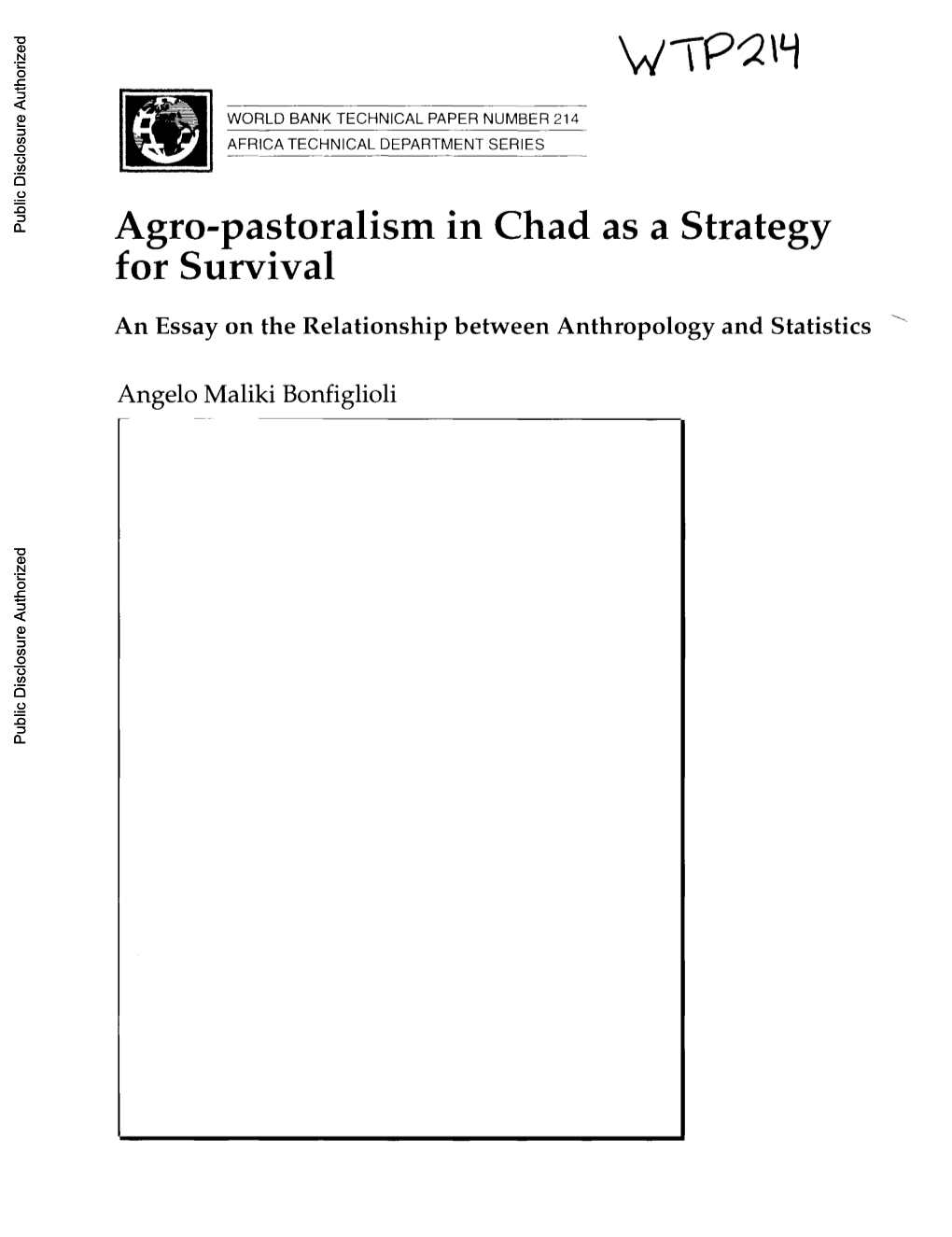 Agro-Pastoralism in Chad As a Strategy for Survival