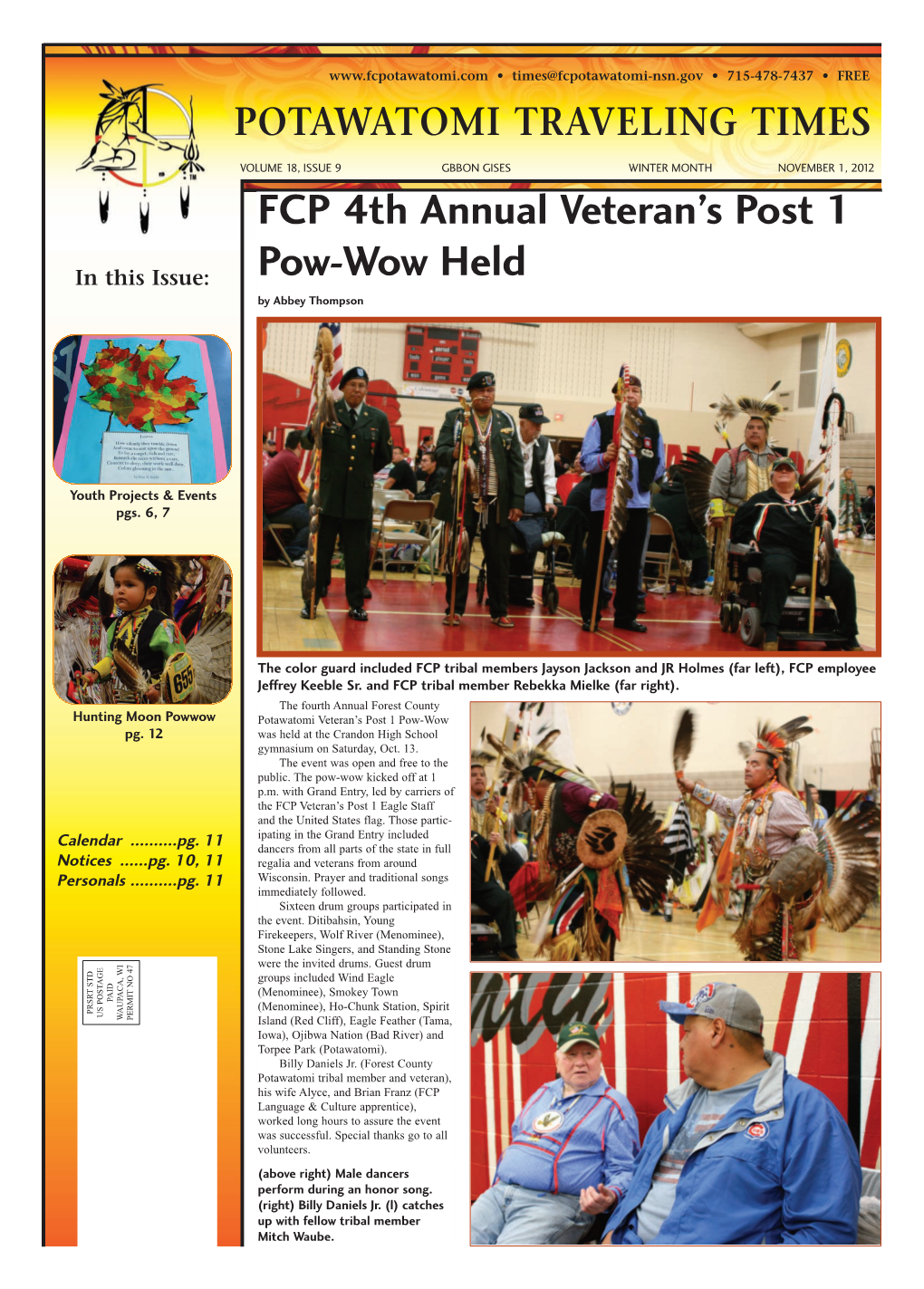 FCP 4Th Annual Veteran's Post 1 Pow-Wow Held