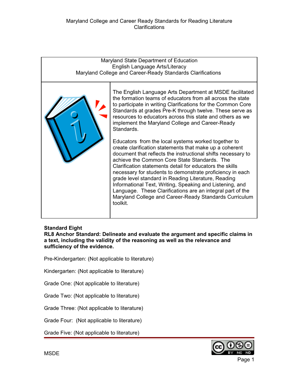 Reading Standards for Literature s1