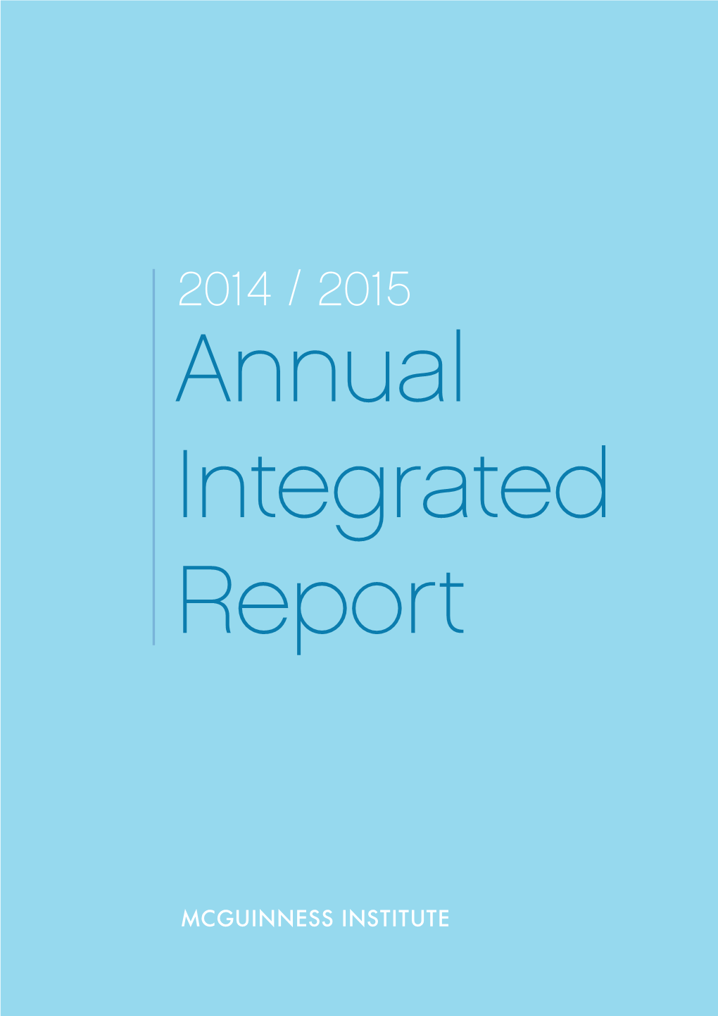 Annual Integrated Report 2014/2015 | 1 Work Programme As at 1 July 2015