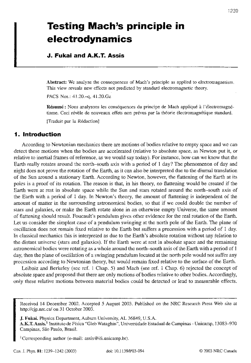 Testing Mach's Principle in Electrodynamics