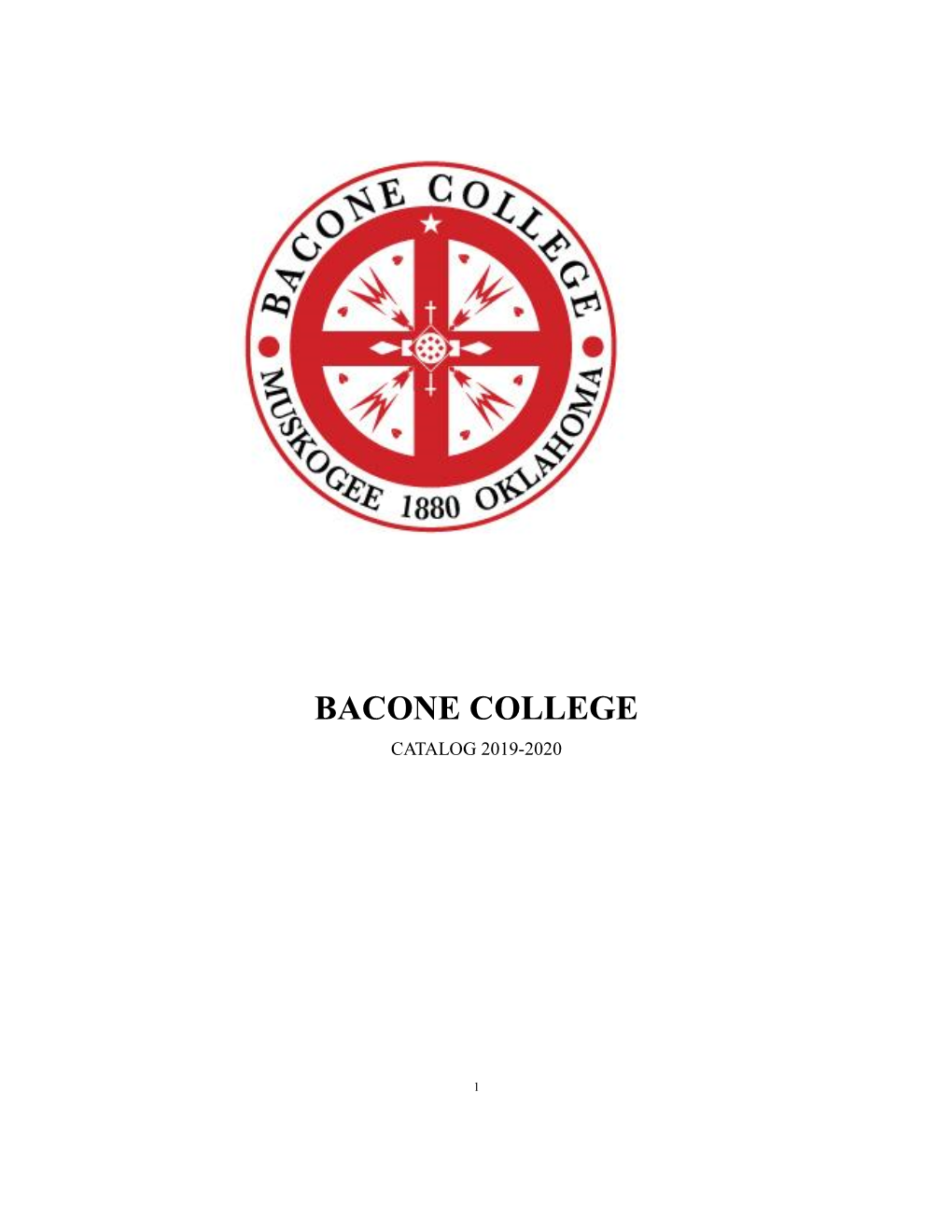 Bacone College Academic Catalog