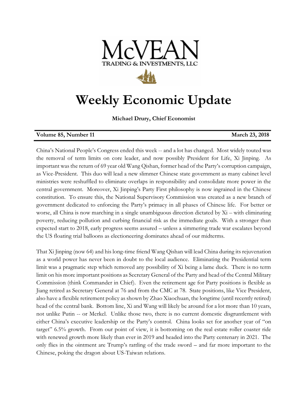 Weekly Economic Update