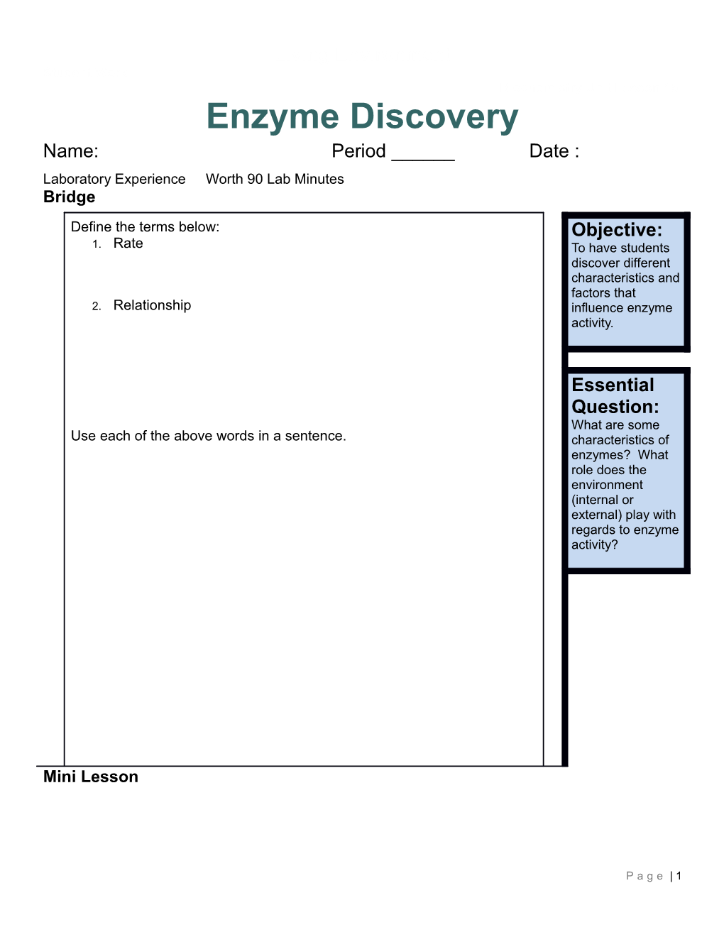 Enzyme Discovery