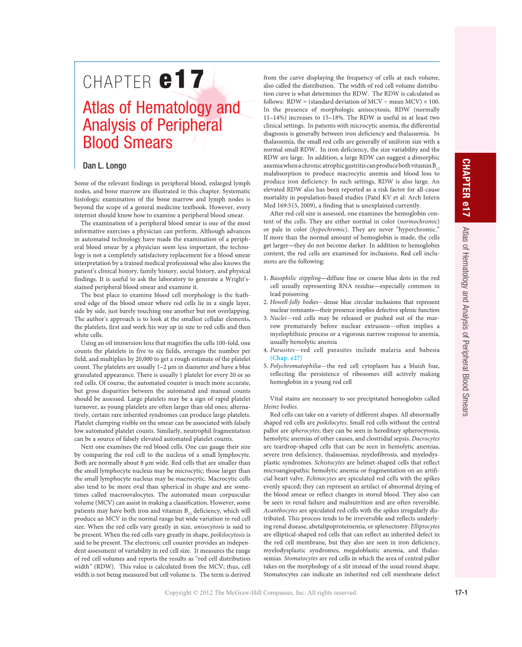 Atlas of Hematology and Analysis of Peripheral Blood Smears