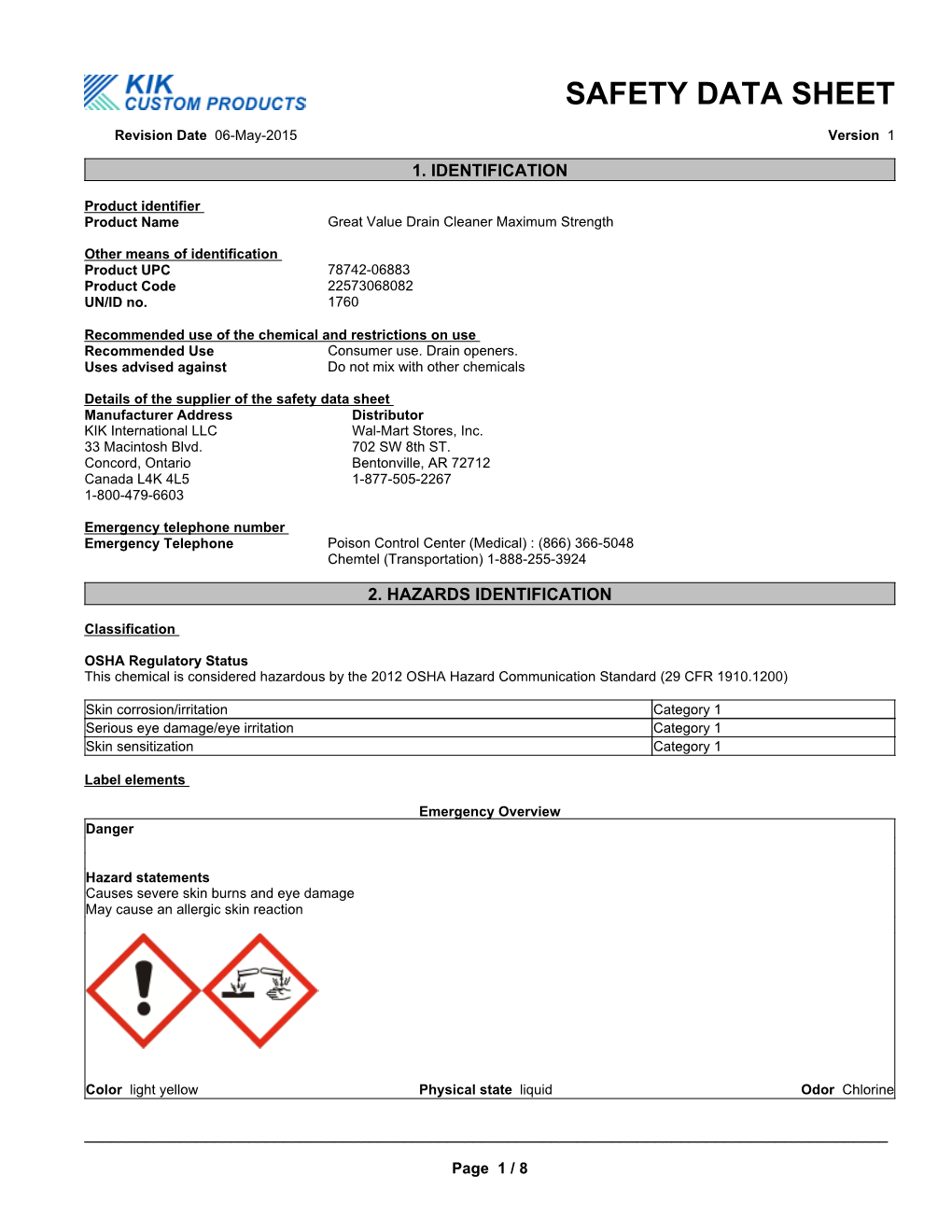 Drain Cleaner Maximum Strength