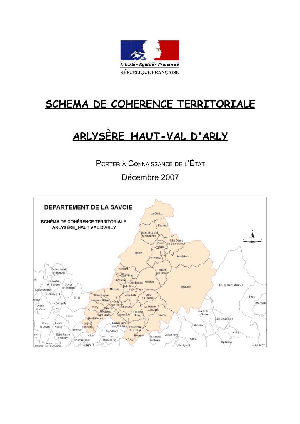 Schema De Coherence Territoriale Arlysère Haut-Val D'arly