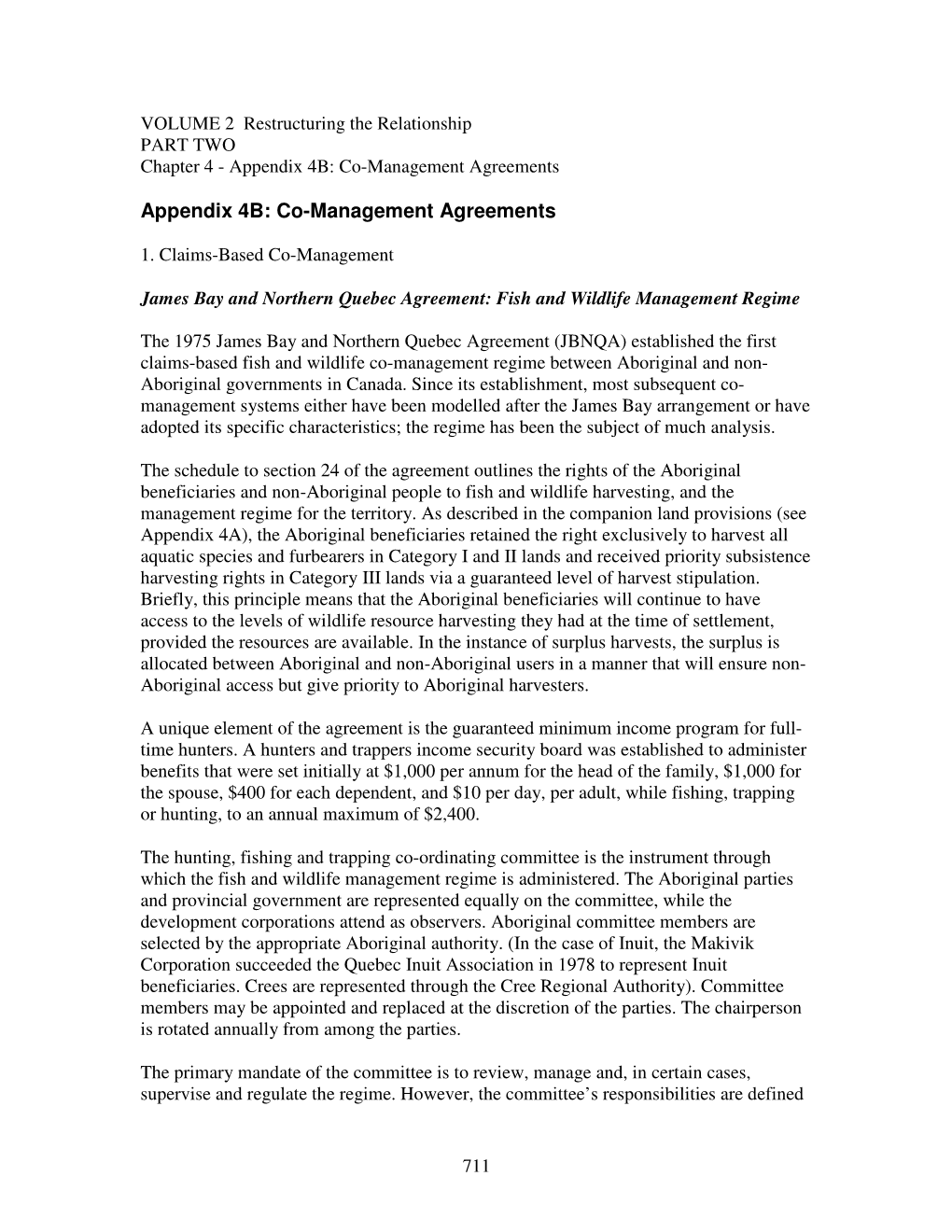 Appendix 4B: Co-Management Agreements