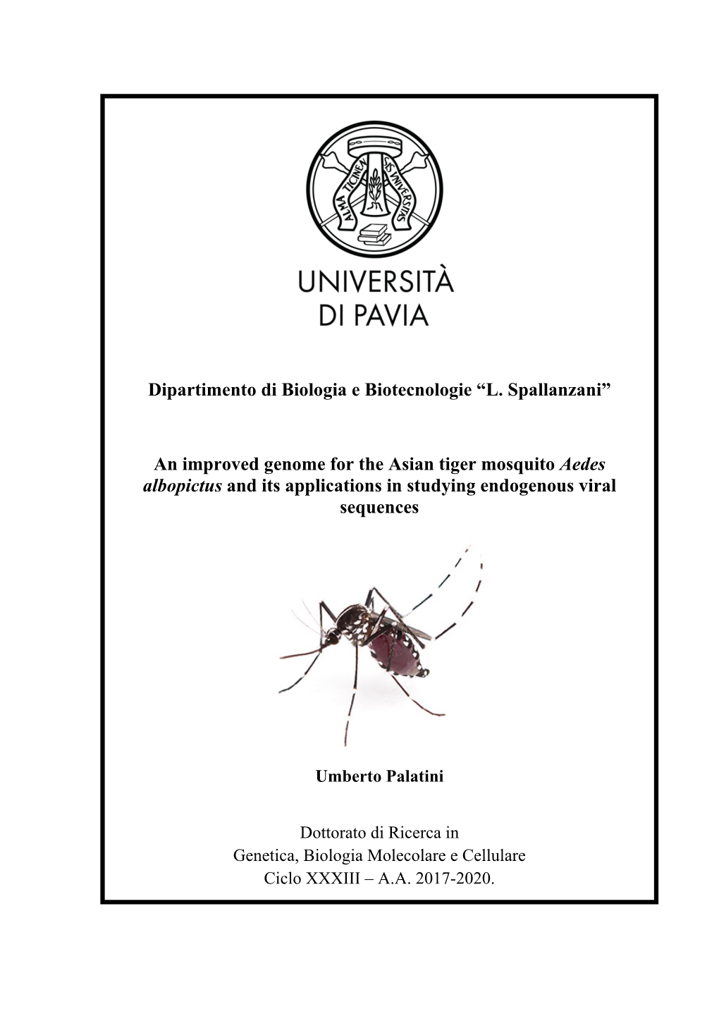 An Improved Genome for the Asian Tiger Mosquito Aedes Albopictus and Its Applications in Studying Endogenous Viral Sequences