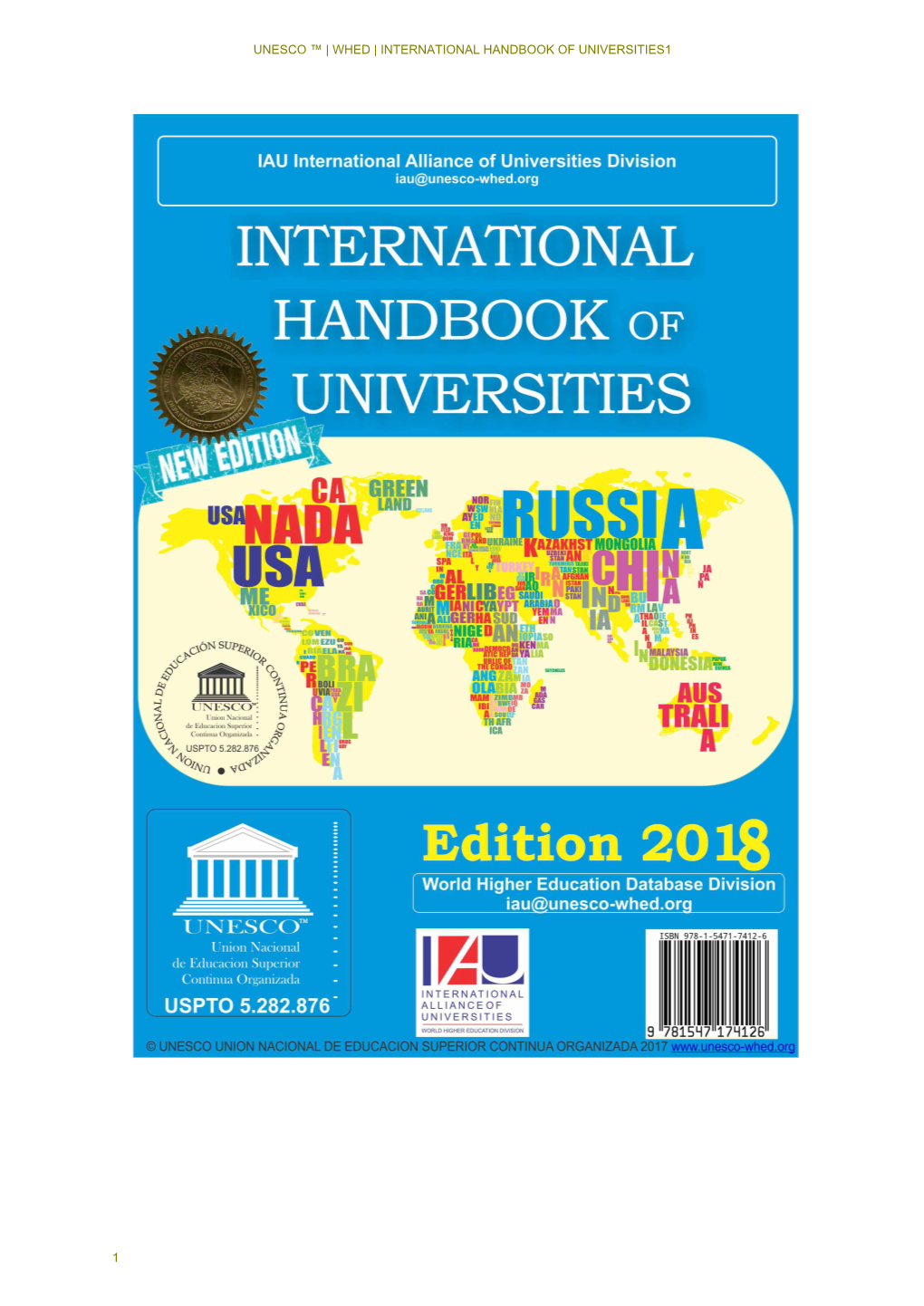 WHED World Higher Education Database | International Association of Universities