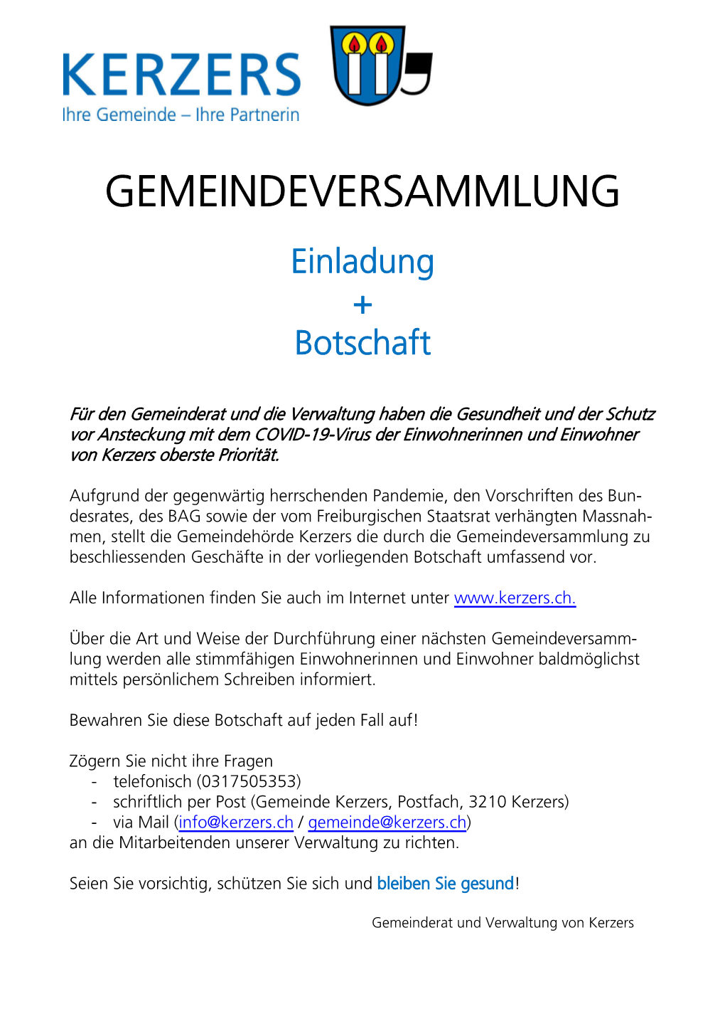 Gemeindeversammlung