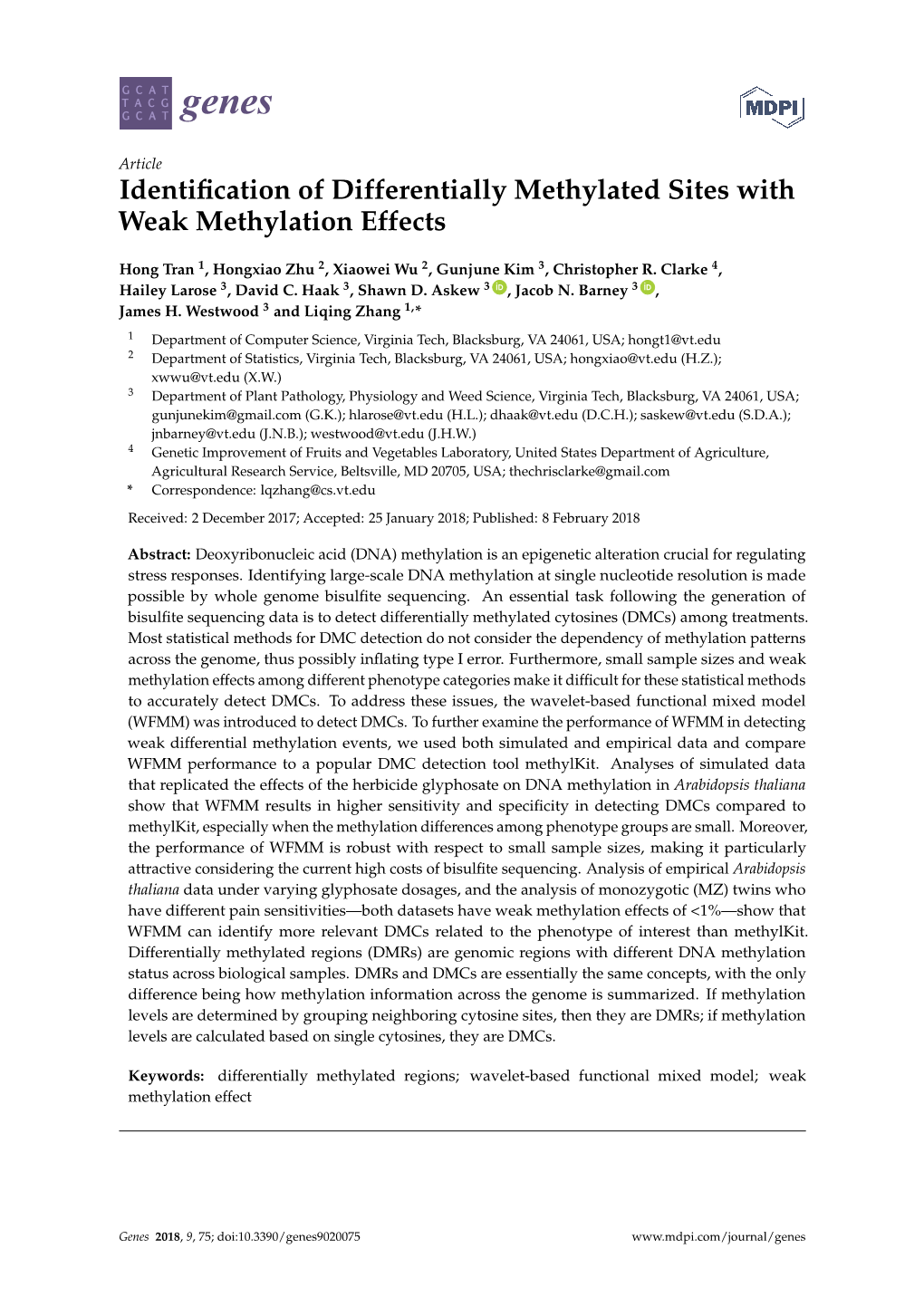 Identification of Differentially Methylated Sites with Weak Methylation Effects