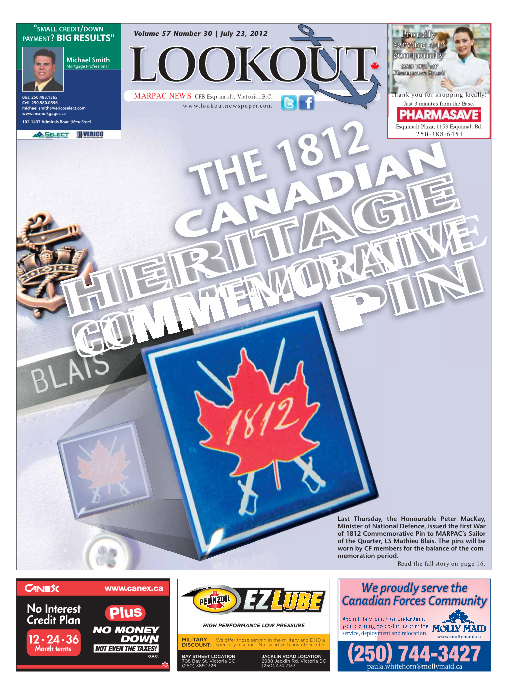 The 1812 Commemorative Progress in Preserving and Pro- Like Their Ancestors, They Proudly Ries of Events of the War of 1812