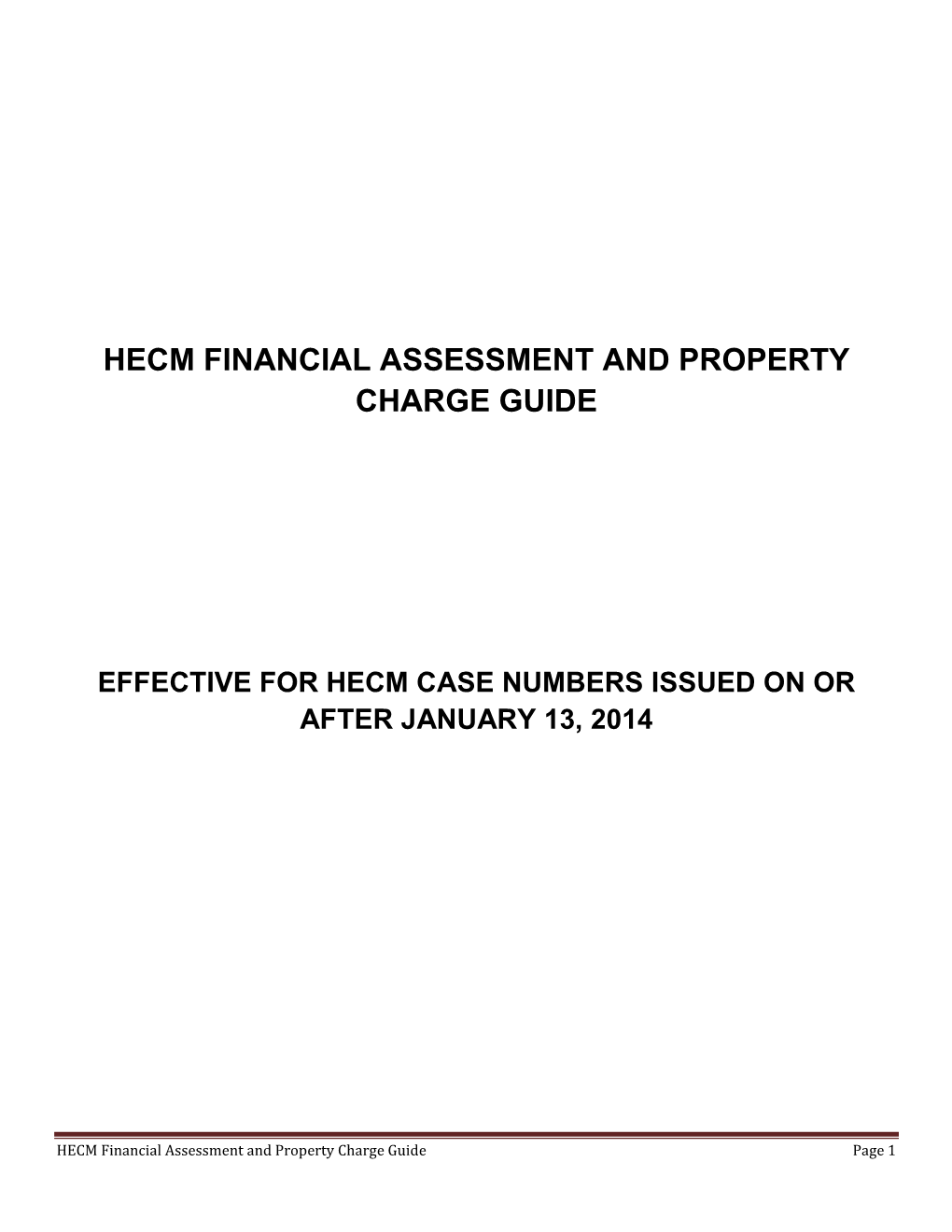 Hecm Financial Assessment and Property Charge Guide