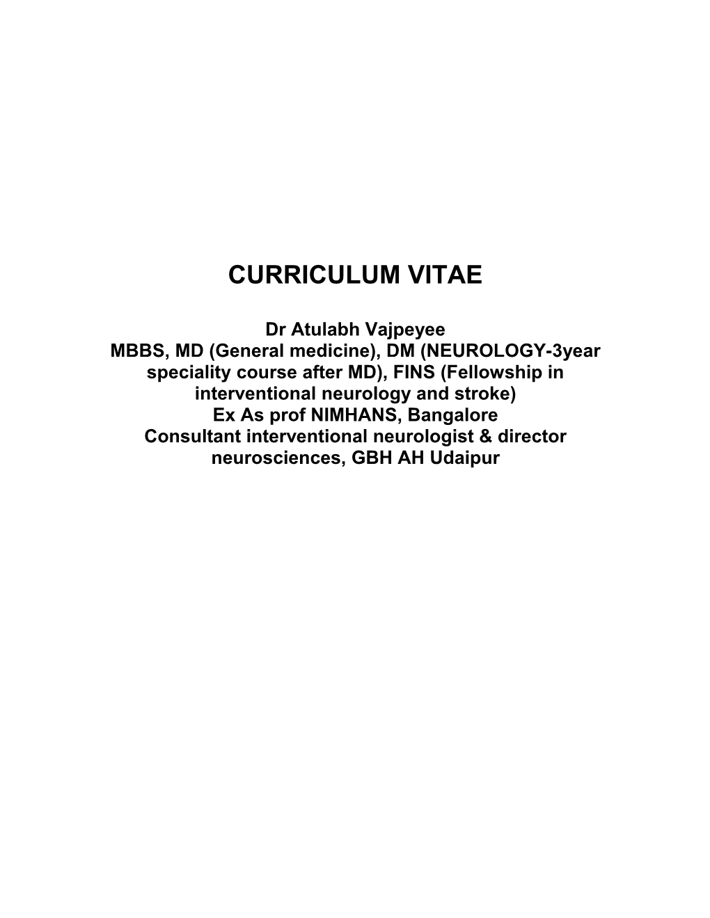 Curriculum Vitae s489