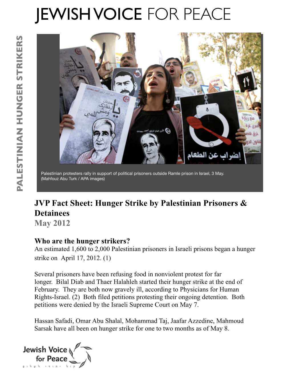 Palestinian Hunger Strikes