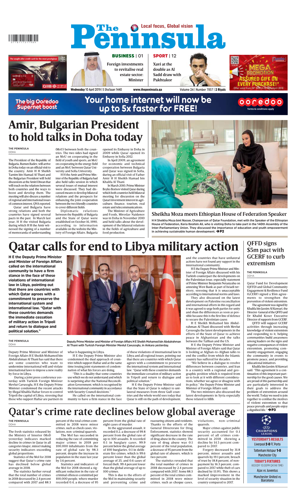 Qatar Calls for End to Libya Military Action