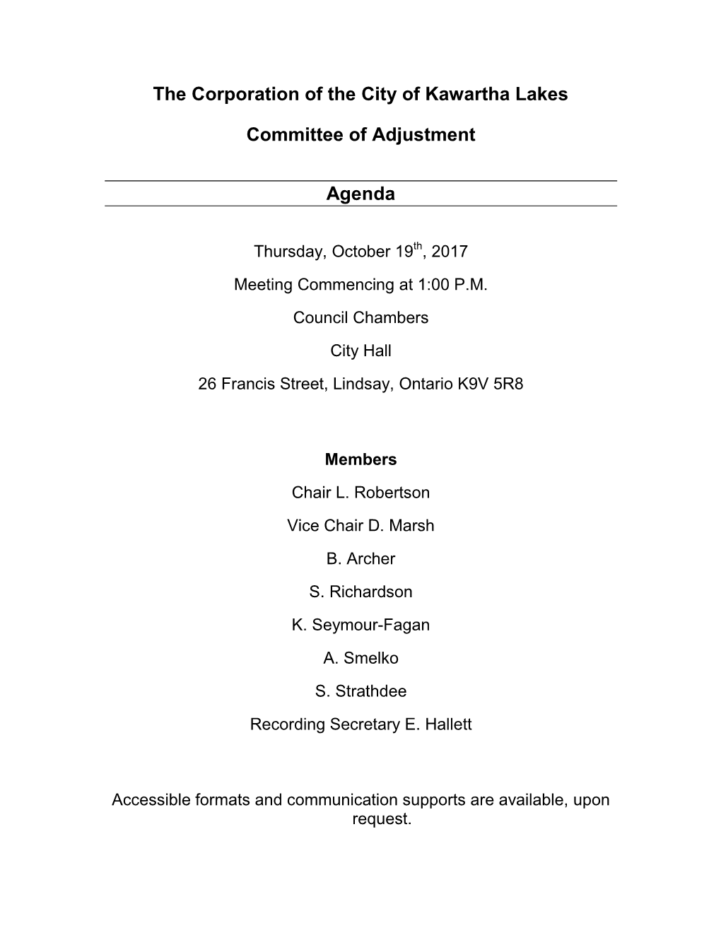 The Corporation of the City of Kawartha Lakes Committee of Adjustment Report – GROEGER Report Number COA2017-003