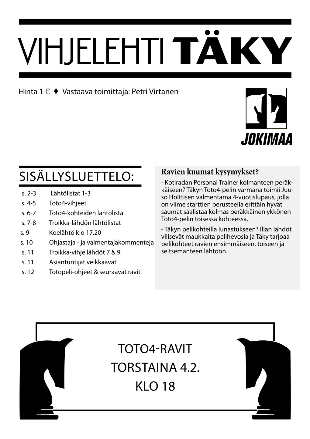 TORSTAINA 4.2. Klo 18 Sisällysluettelo