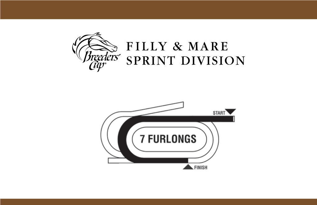 SPRINT DIVISION Breeders’ Cup Filly & Mare Sprint