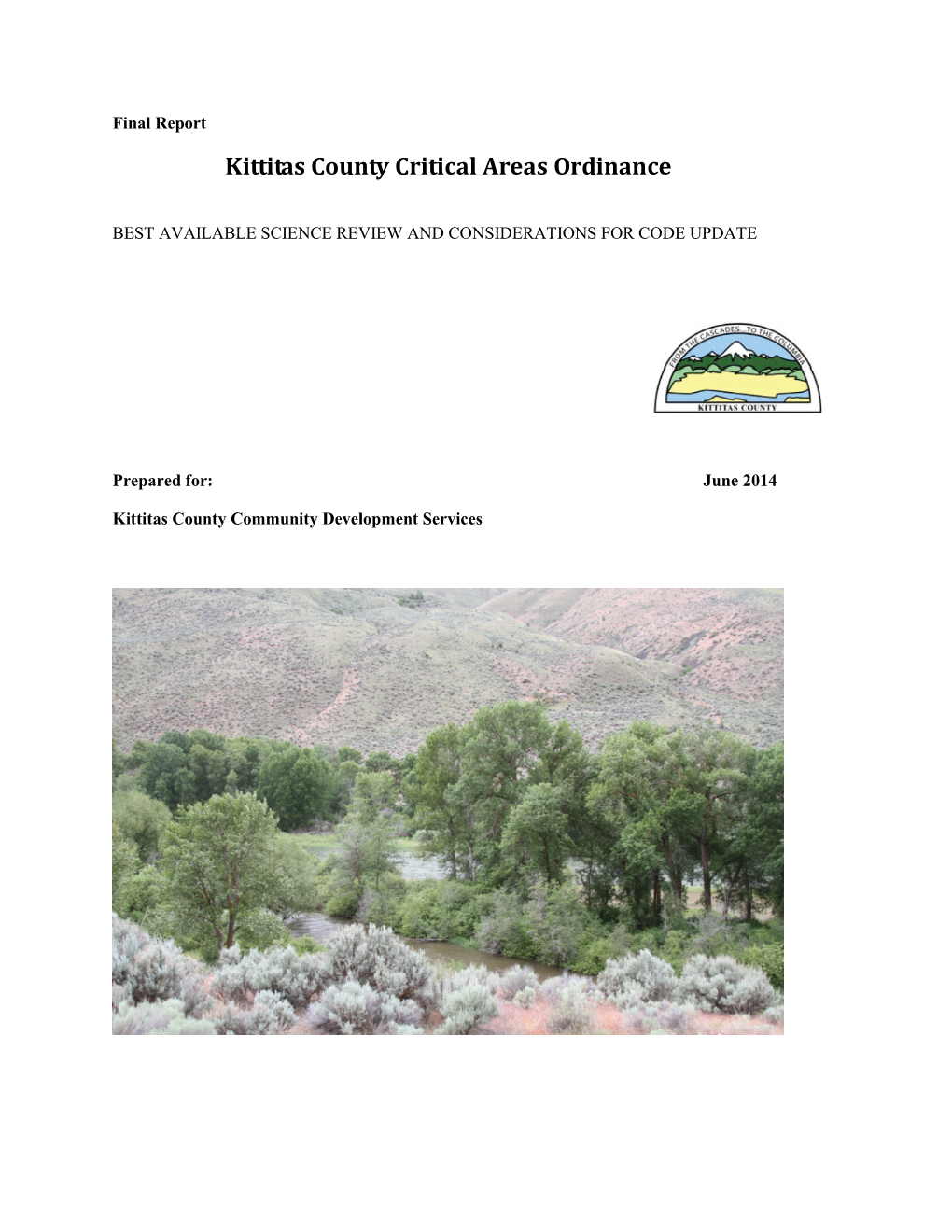 Kittitas County Critical Areas Ordinance