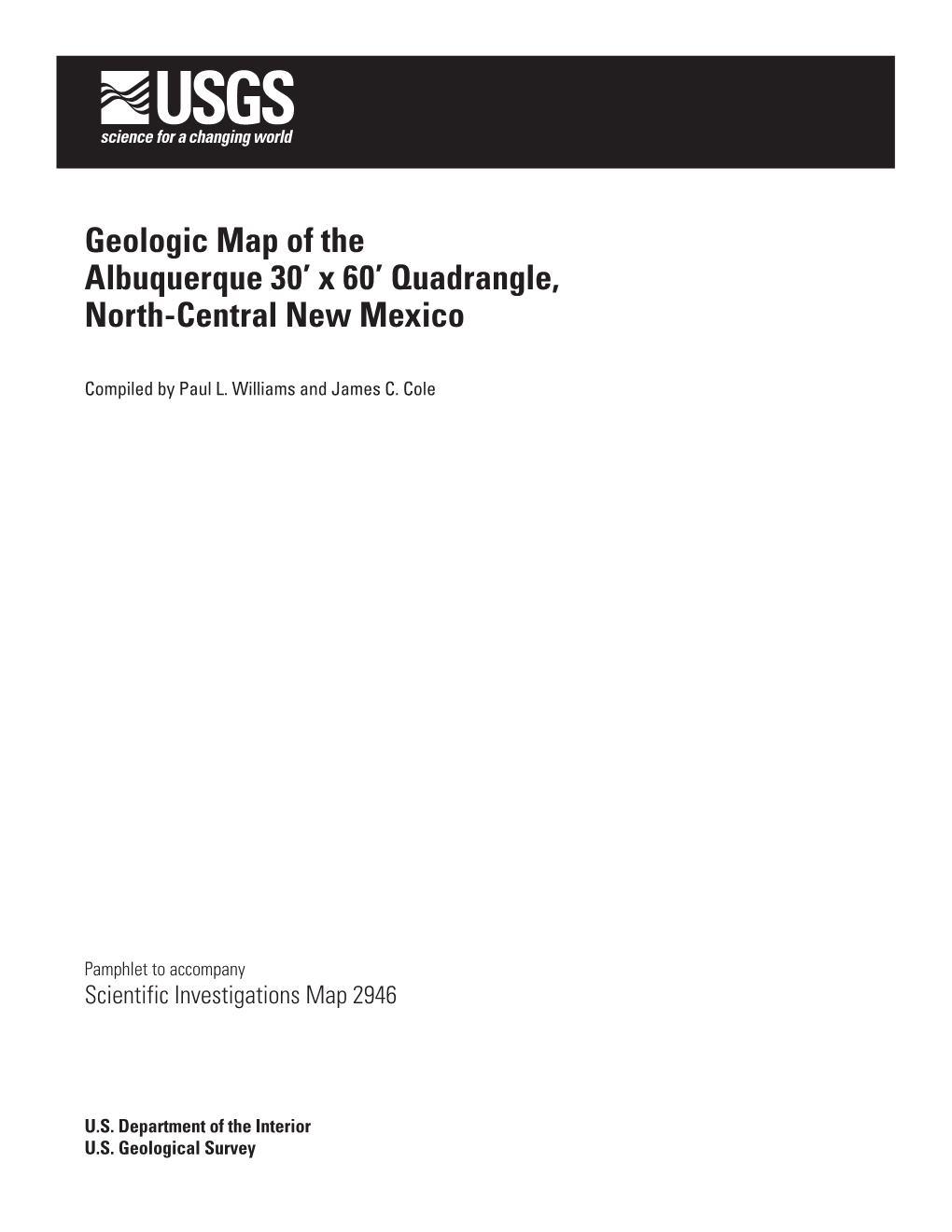 Geologic Map of the Albuquerque 30' X 60' Quadrangle, North-Central