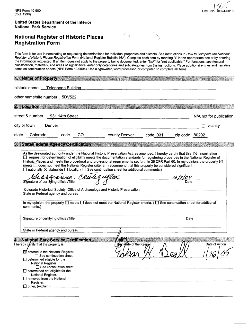 National Register of Historic Places .-? Registration Form