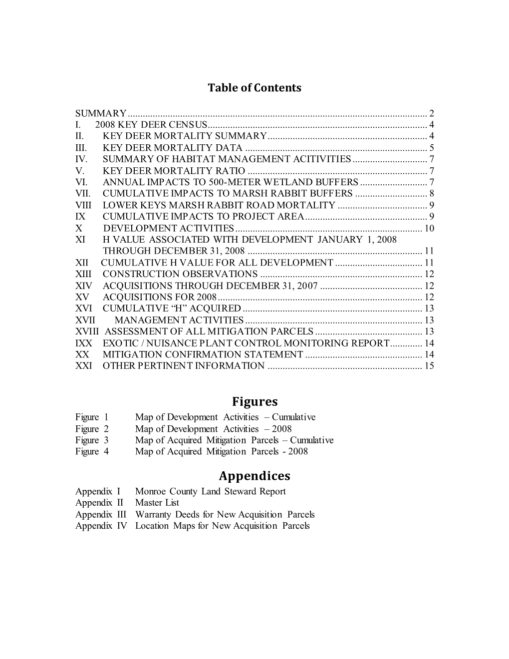 Figures Appendices