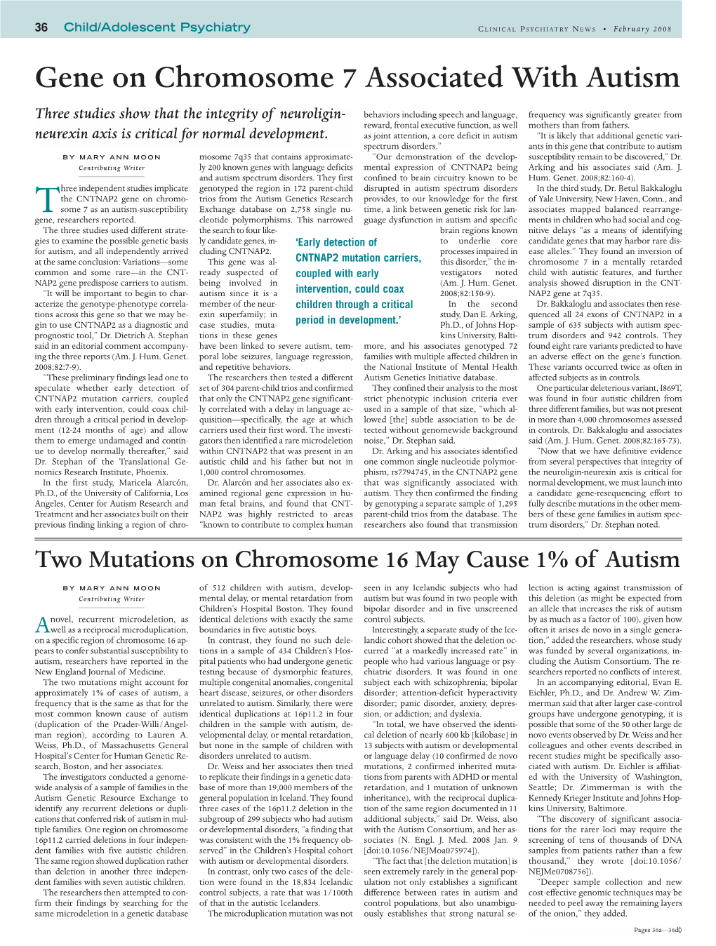 Gene on Chromosome 7 Associated with Autism