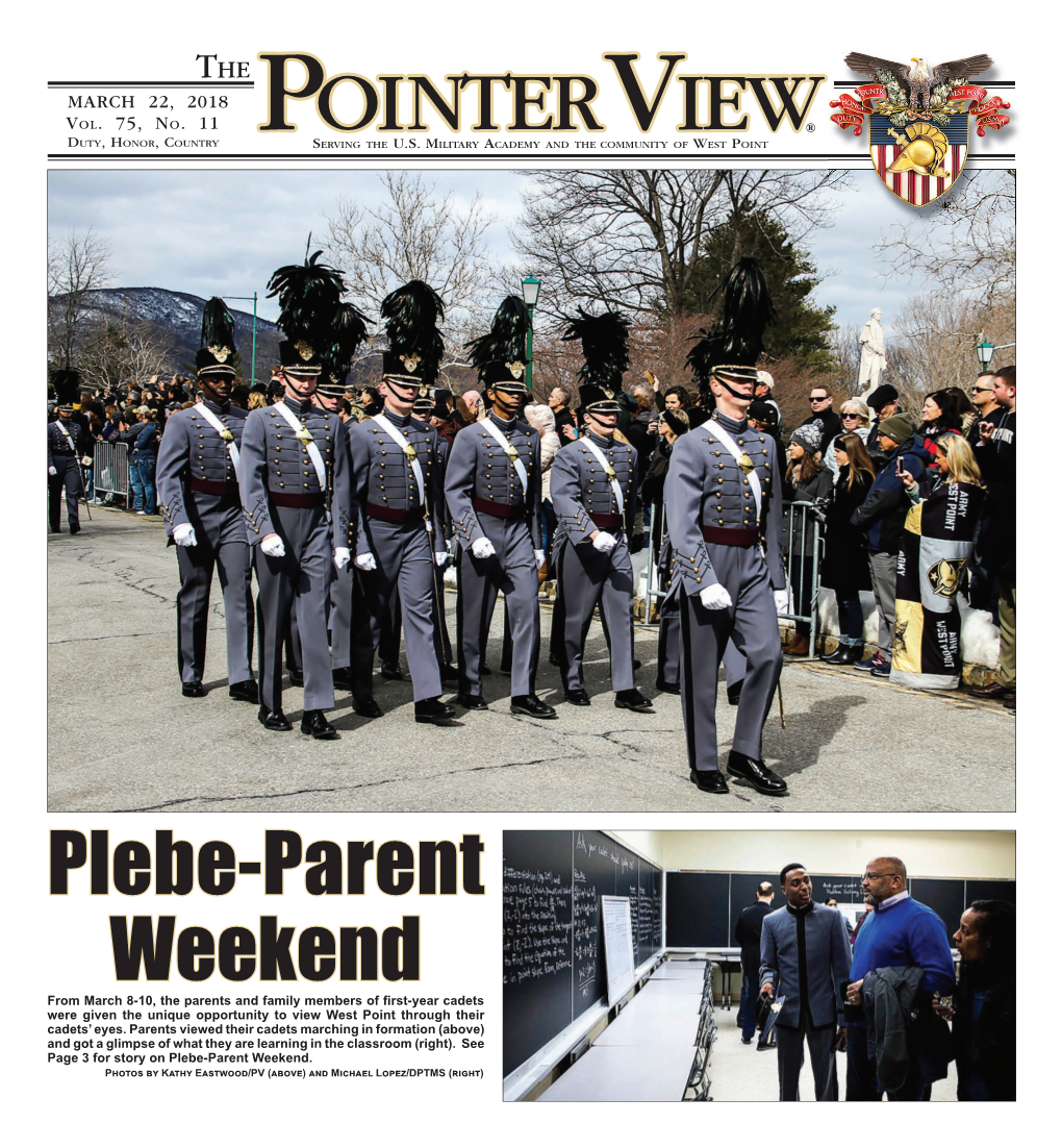 West Point Band Selects First Female Drum Major Story and Photos by Kathy Eastwood As She Serves the Band with Her Husband, Third Horn Player, Sgt