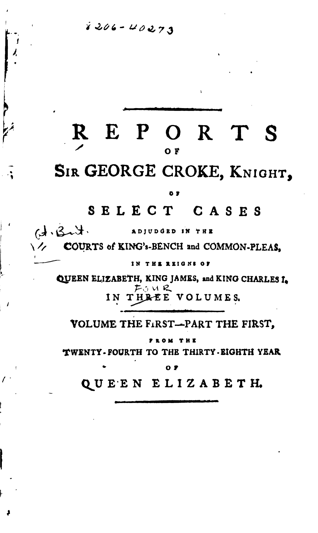 Humble V. Glover (1594) 1 Cro. Eliz. 328 | Deed • Poll • Office