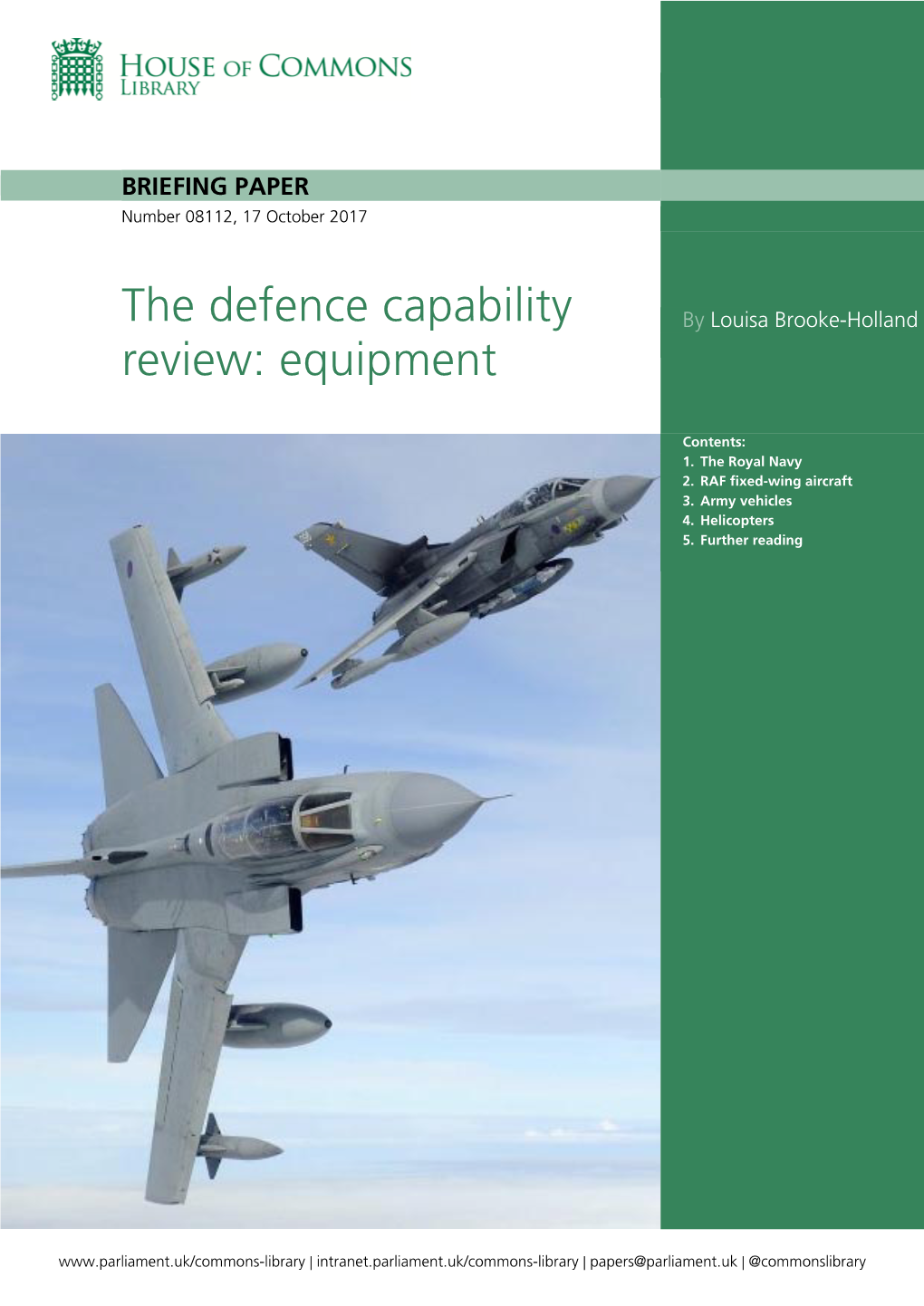 The Defence Capability Review: Equipment