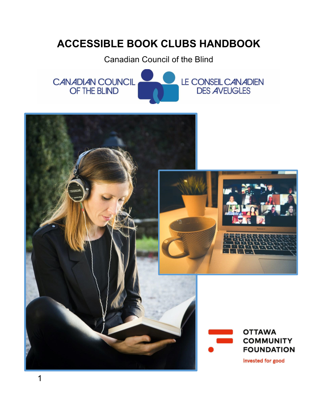 ACCESSIBLE BOOK CLUBS HANDBOOK Canadian Council of the Blind