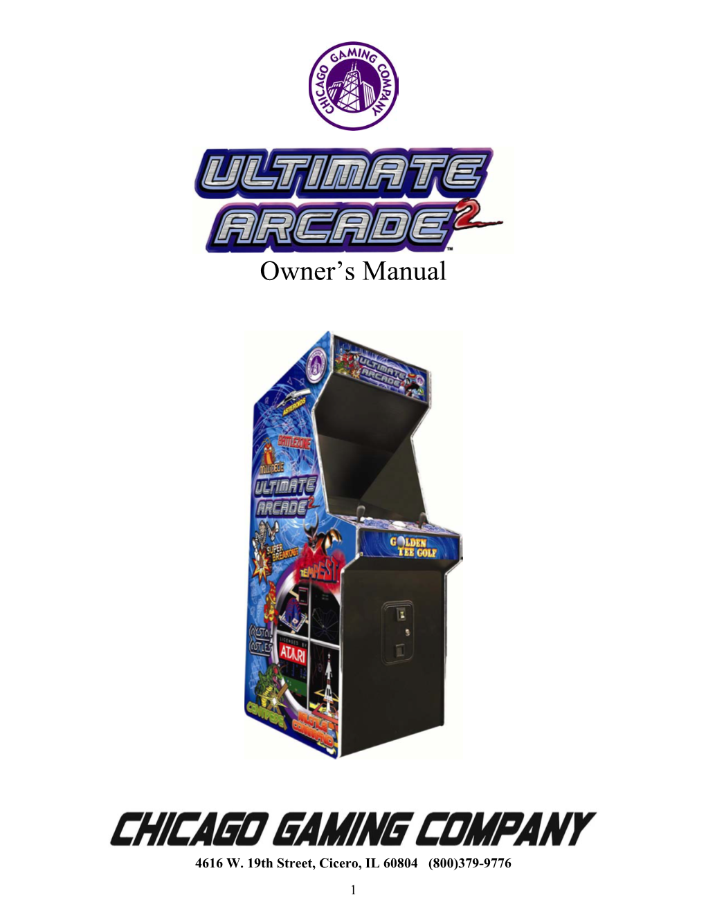 Ultimate Arcade 2 Manual