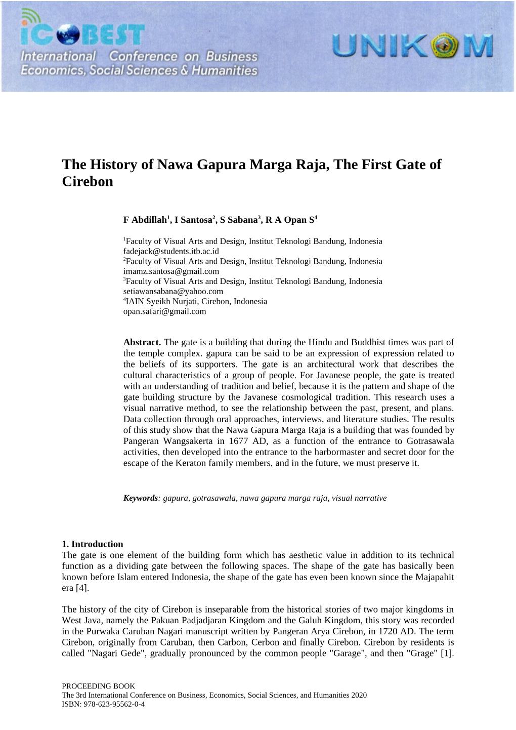 The History of Nawa Gapura Marga Raja, the First Gate of Cirebon