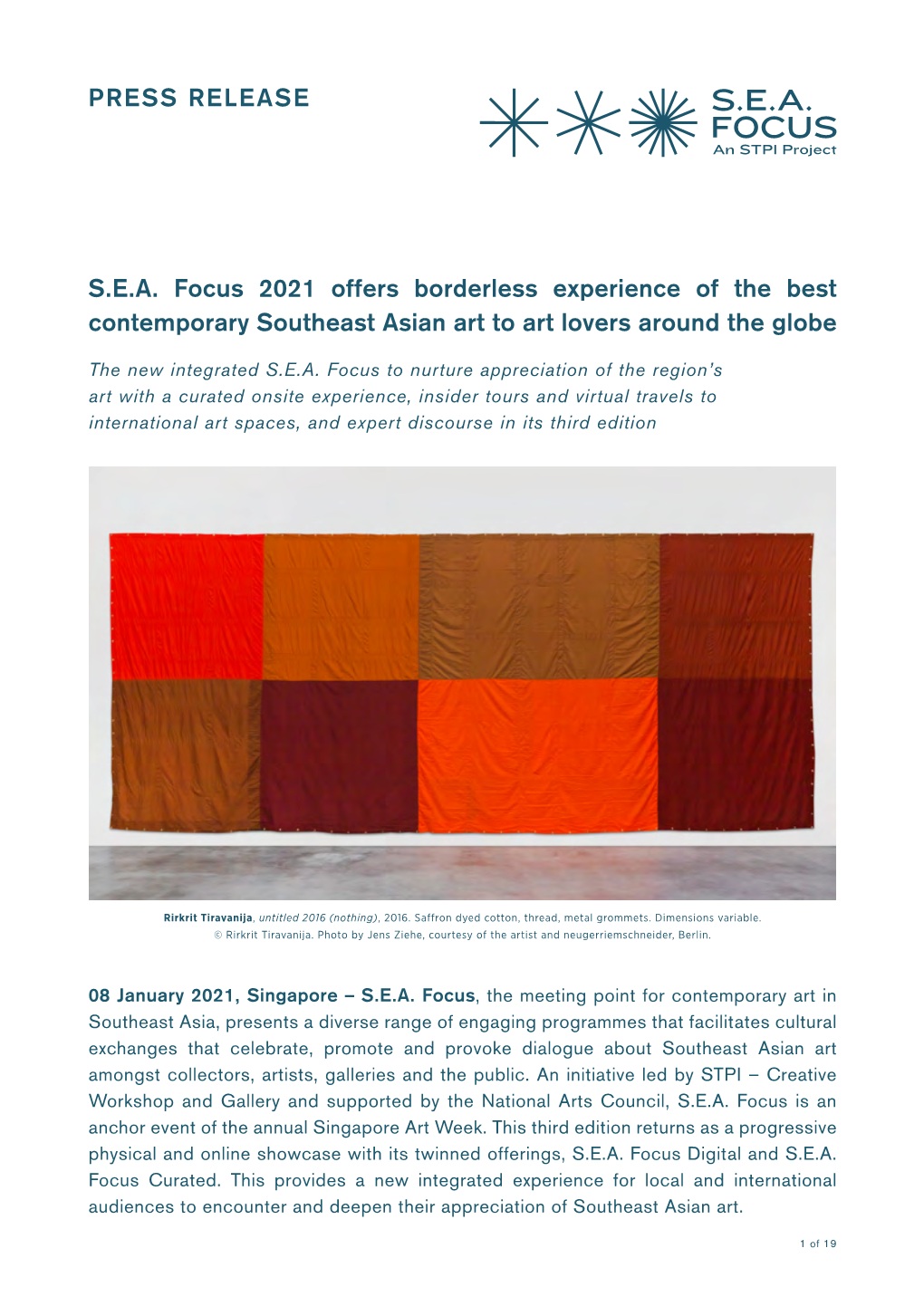 S.E.A. Focus 2021 Offers Borderless Experience of the Best Contemporary Southeast Asian Art to Art Lovers Around the Globe