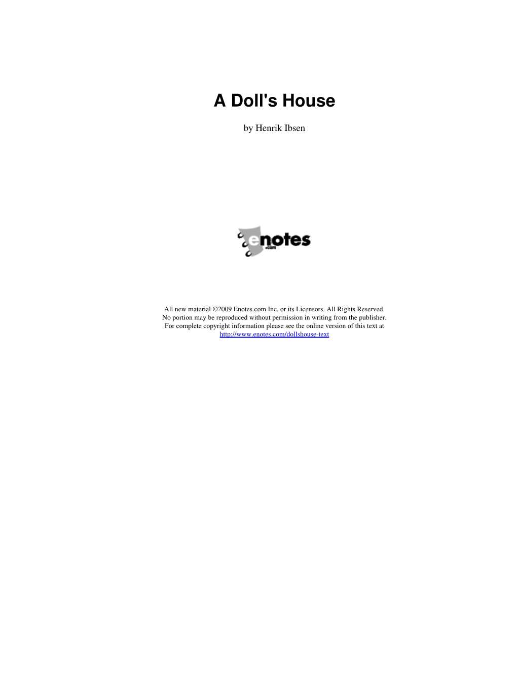 A Doll's House