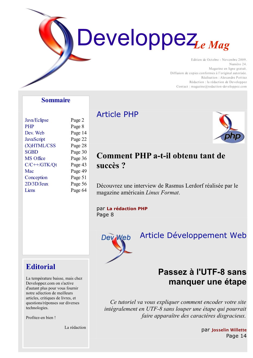 PHP Java/Eclipse Page 2 PHP Page 8 Dev
