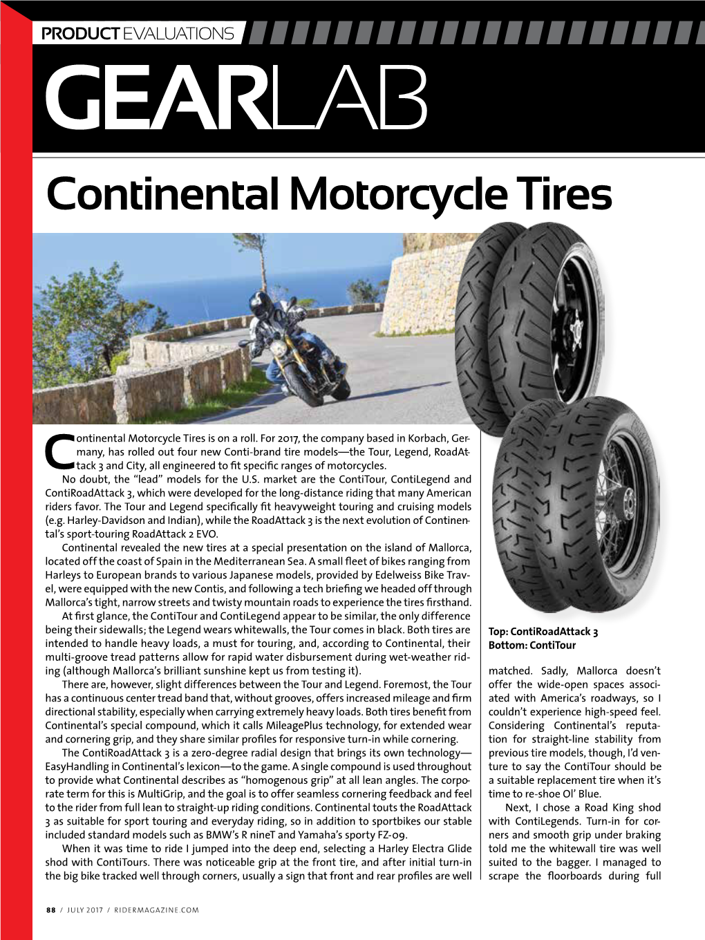 Continental Motorcycle Tires