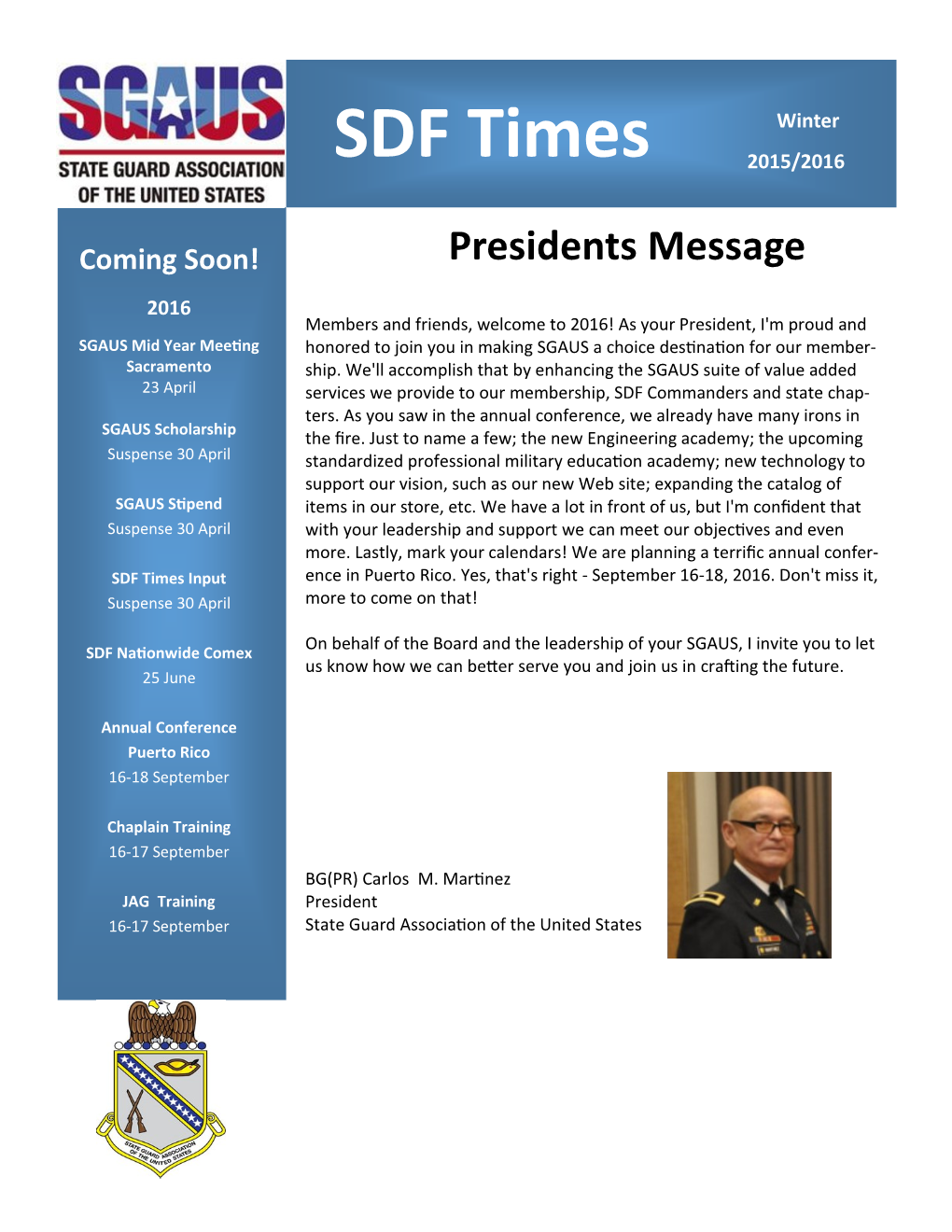 SDF Times Newsletter