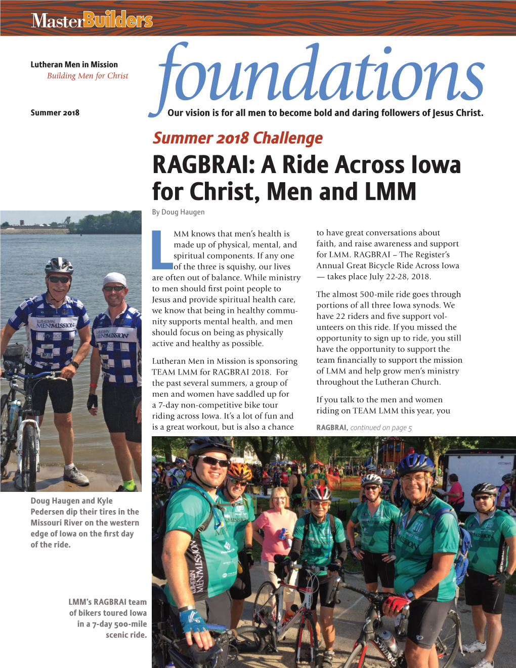 RAGBRAI: a Ride Across Iowa for Christ, Men and LMM by Doug Haugen