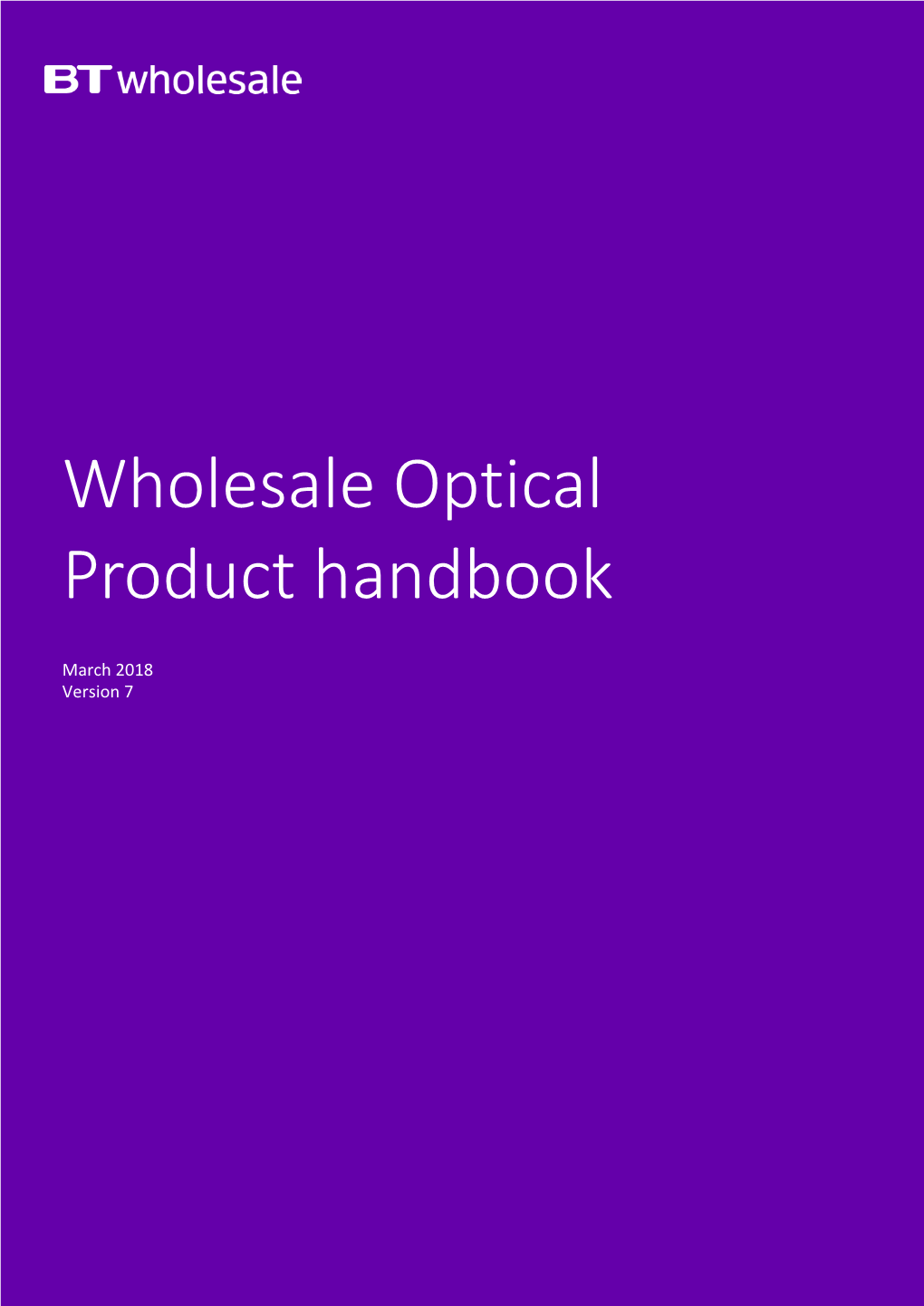 Wholesale Optical Product Handbook
