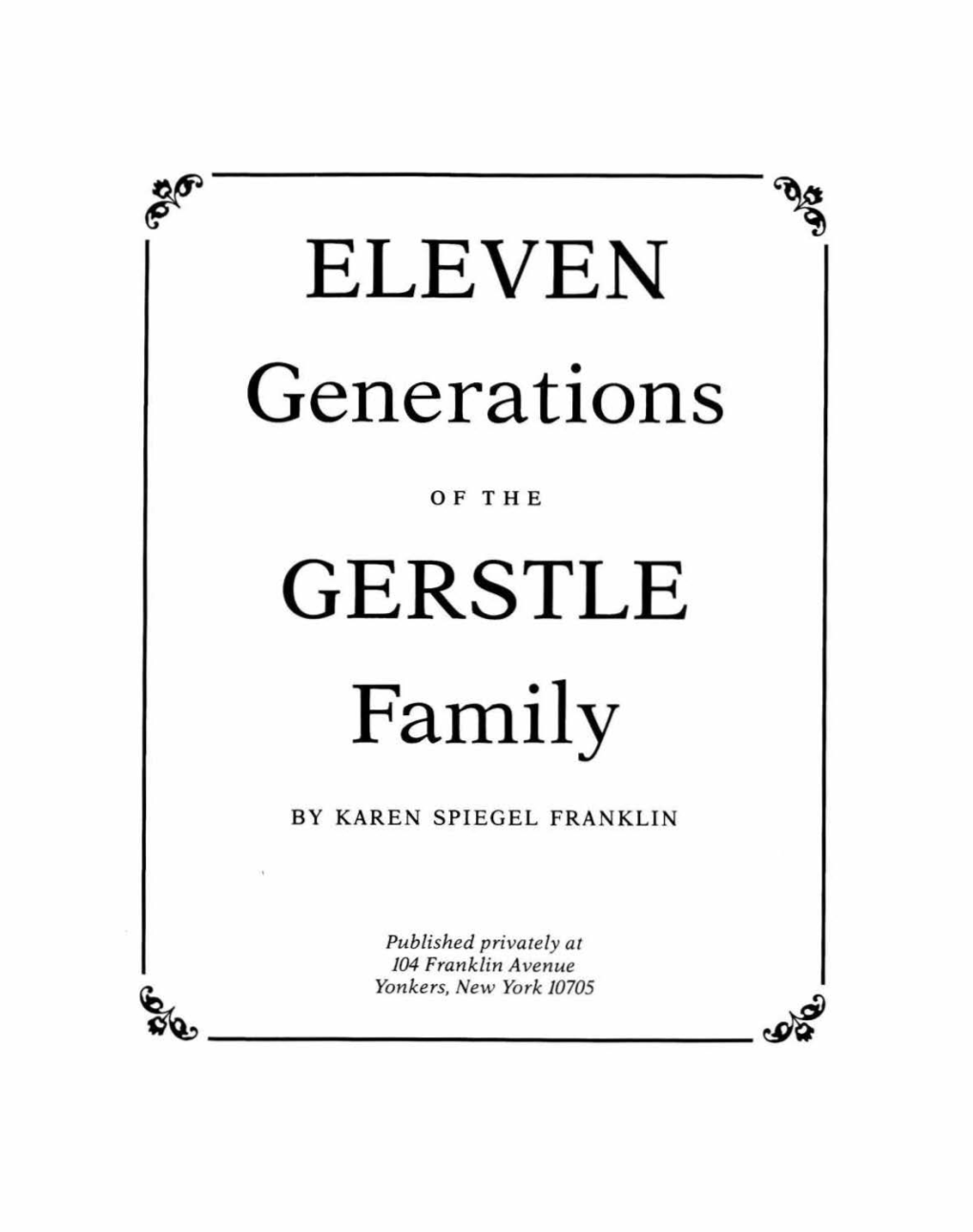 Eleven Gerstle