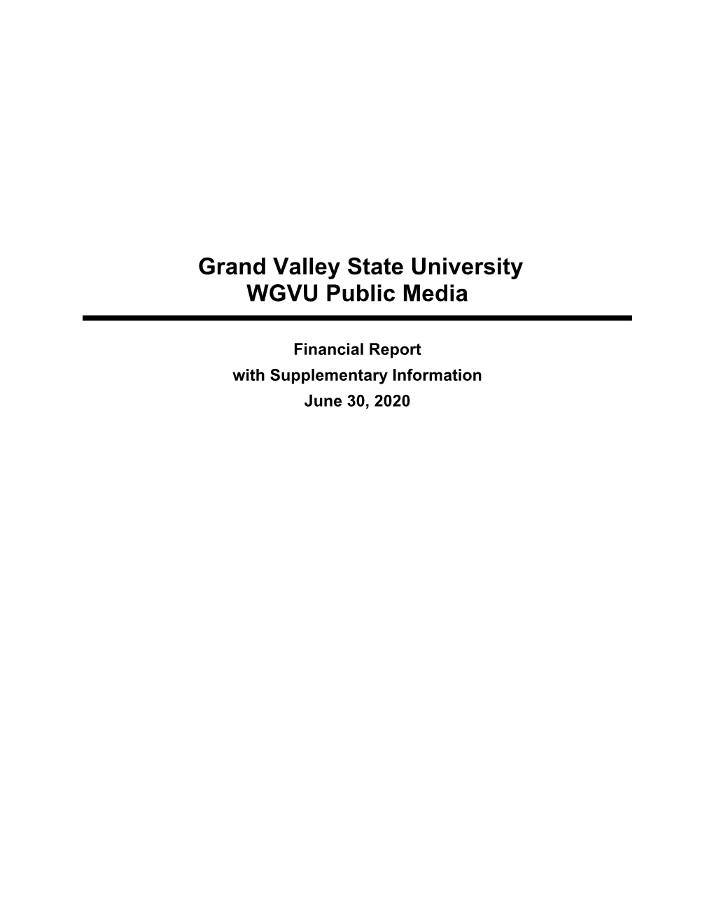 Grand Valley State University WGVU Public Media