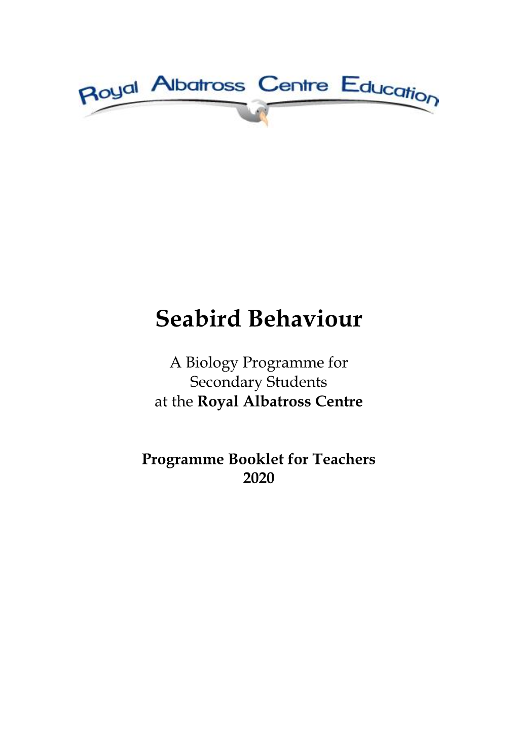 Seabird Behaviour Teacher Guide