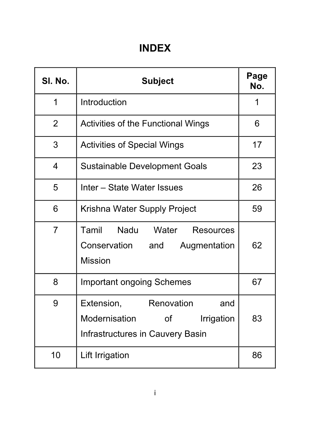 Irrigation 83 Infrastructures in Cauvery Basin