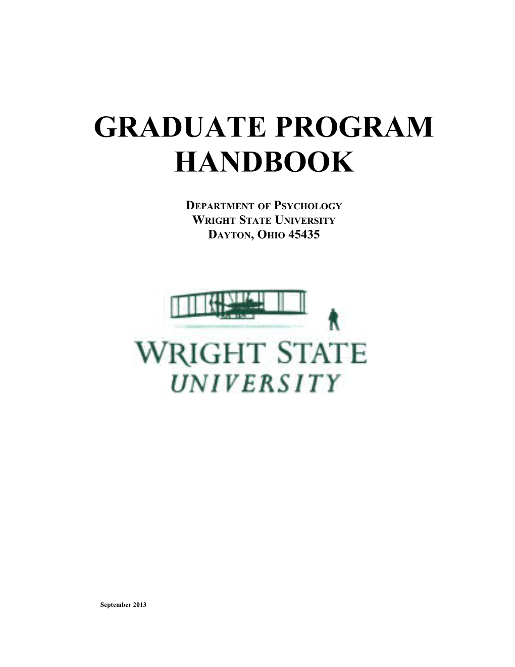 Graduate Program Handbook