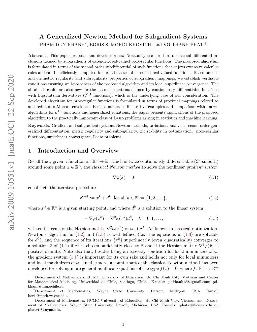 A Generalized Newton Method for Subgradient Systems